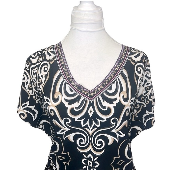WHBM Abstract Printed  Blouse - Picture 3 of 6